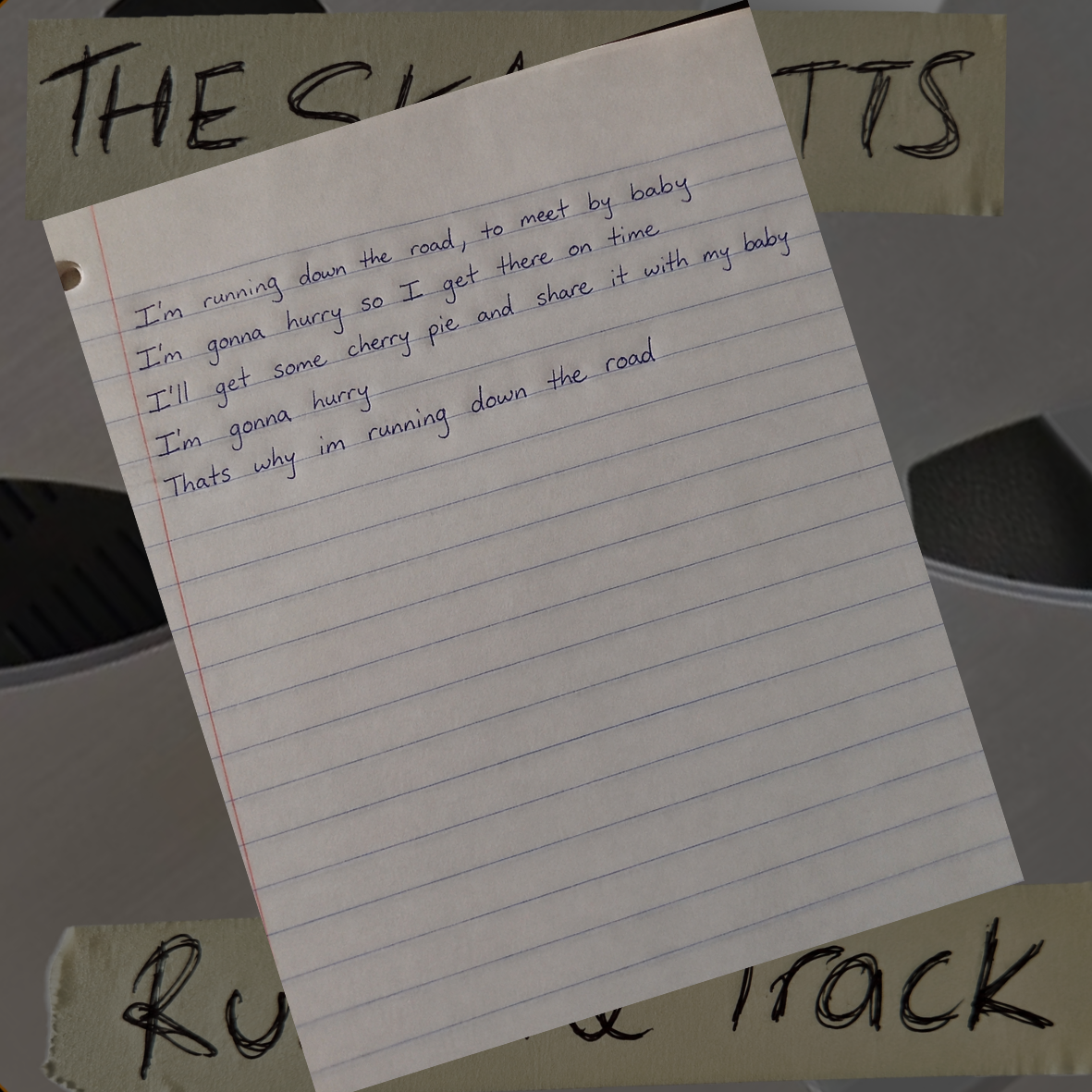 Hand Written Lyric Sheet